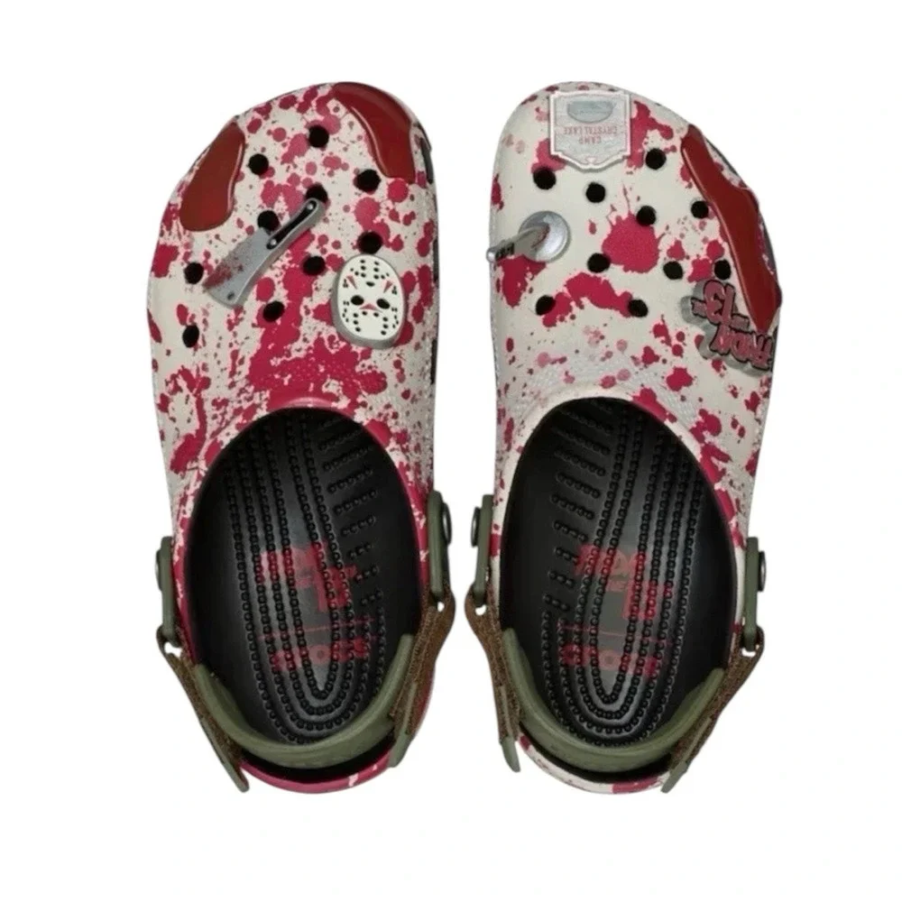CROCS Classic Friday The 13th Jason Vorhees Clogs Mens 9 Womens 11 Slip On Shoes